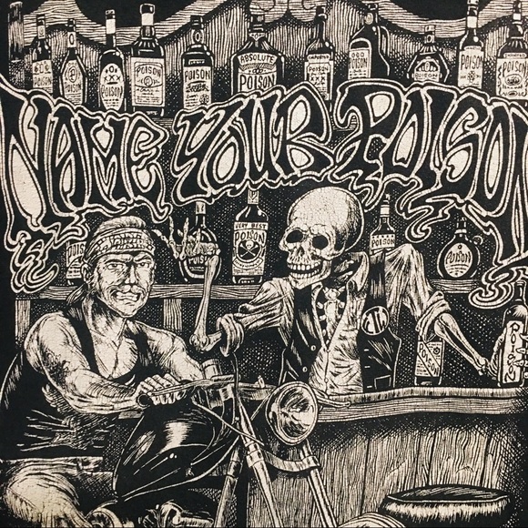 Vintage Rick Stewart Name Your Poison T Shirt - Picture 5 of 6